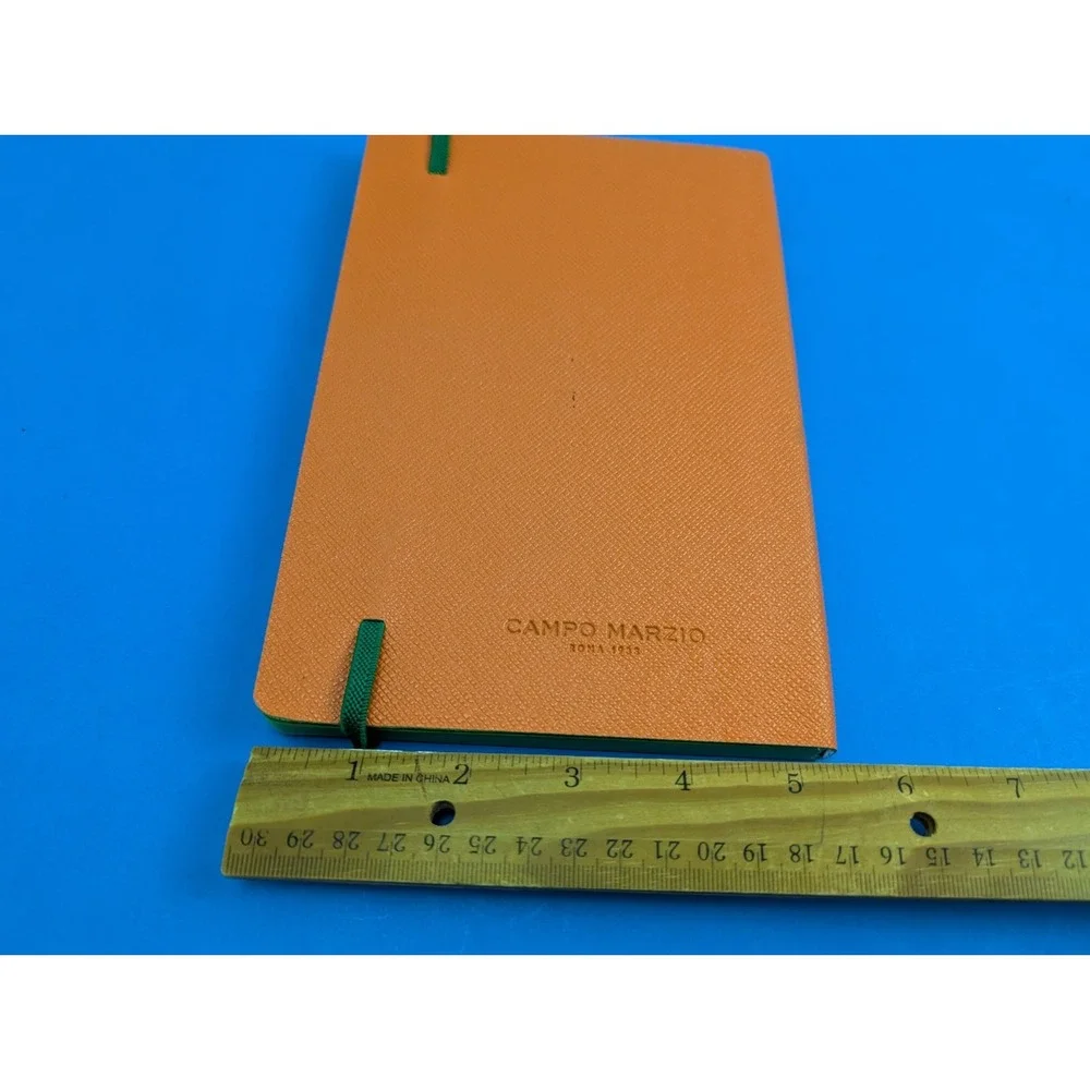 Campo Marzio Orange Leather Bound Notebook Journal 8